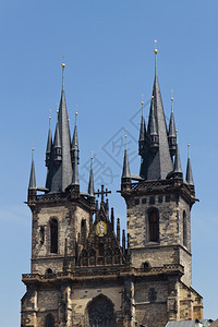 大教堂会城市捷克布拉格ChurchTyn图片