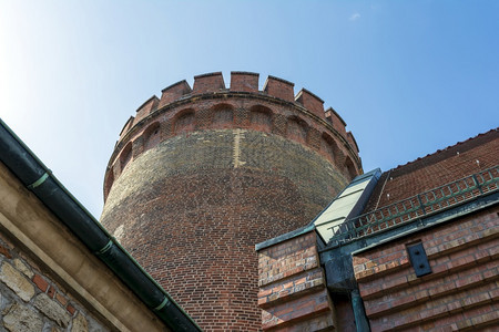 德国柏林2019年8月16日柏林斯潘道城堡Juliusturm的瞭望塔柏林斯潘道城堡的瞭望塔旅游结石砖图片