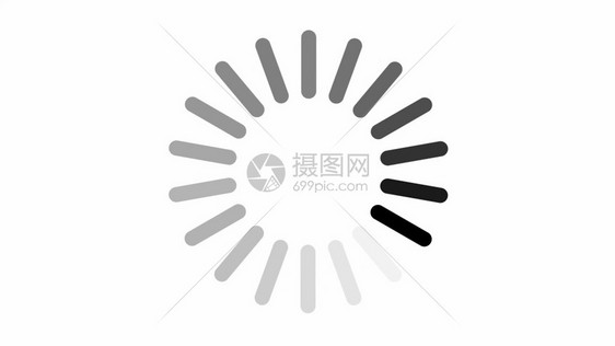 在白色背景动画上加载圆形图标用Alpha频道加载白背景动画圆圈色的指示图片