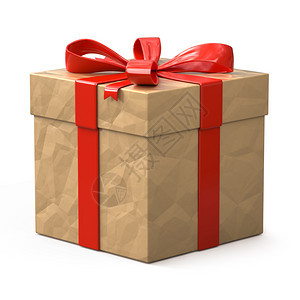 单身的周年纪念日在白色背景上孤立的礼品盒3d插图丝带图片