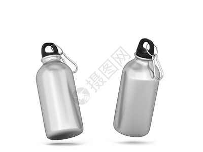 白色背景孤立的短运动瓶三德插图Name水铝瓶子图片