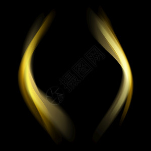 黄色的用于产品元件对暗底料产生闪光效应的金速豪华波设计黑色的采用图片