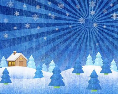 十二月树冬天温风景蓝宝石船图片