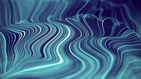 抽象背景技术数字插图与蓝线流运动形未来元素能量模式与现代空间波结构商业演示的光背景科学或网络横幅抽象背景图片