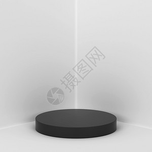 白色的您产品3d插图的简单讲台showcase鼠标空的堵塞图片