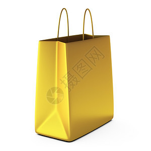 3d金色购物袋包装目的店铺图片