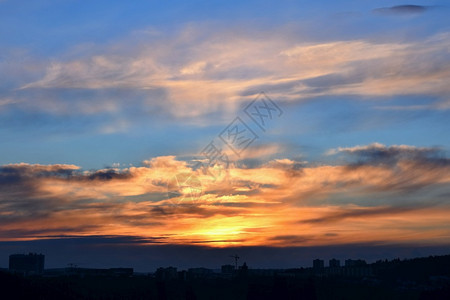 日落太阳早晨大气层图片