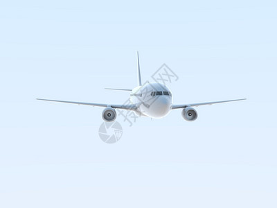 游客波音公司航班Airin天空中的商业客机假期航空运输客机起飞行和航空线公司标志货运服务3d插图图片