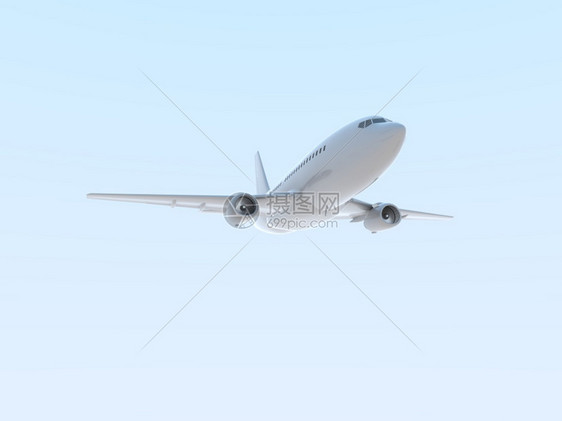 货物Airin天空中的商业客机假期航空运输客机起飞行和航空线公司标志货运服务3d插图危机尾巴图片