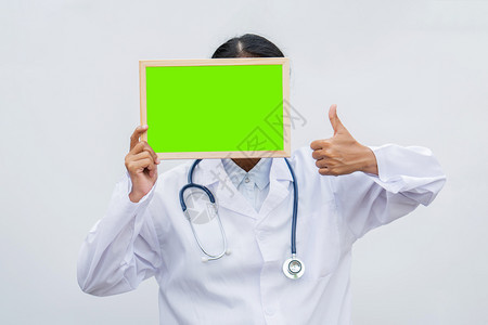 白外套孤立背景空板和缩略图的大衣专业医生保健科学和医概念卫生科学和医概念白色的健康护士图片