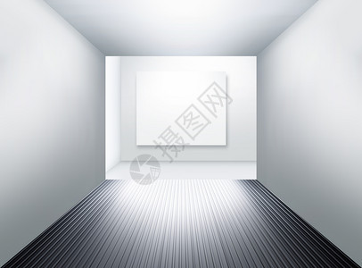 房间现代白色展览空间如博物馆或工作室屋者图片