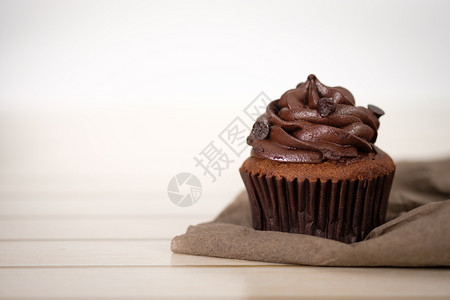烘烤的巧克力蛋糕装饰AF点选择浓咖啡育肥图片