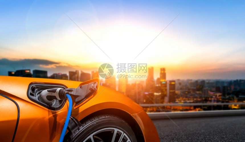 减少二氧化碳排放的电动汽车图片