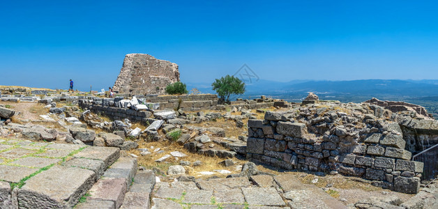 目的地历史大量土耳其佩格蒙Pergamon土耳其07219土耳其古希腊城市佩格蒙Pergamon的废墟图片