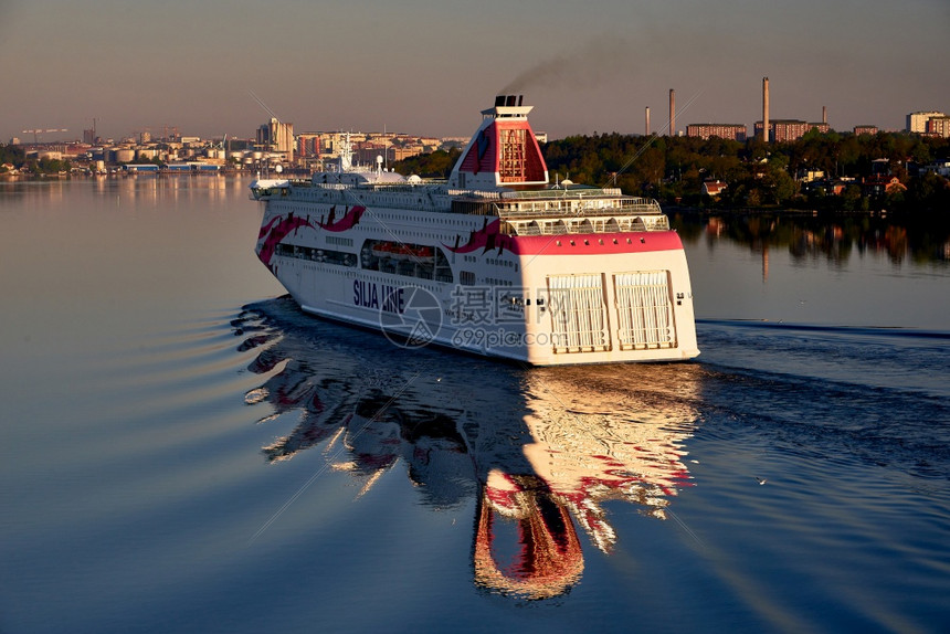 斯德哥尔摩瑞典2018年5月日9年5月日Silja线波罗的海公主从图尔库到斯德哥摩的渡口和波罗海上安地群岛从托尔库到斯德哥摩的渡图片