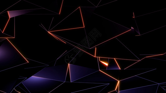 墙纸线条马赛克具有各种表面的抽象光亮多边形三角的3D转换为适合任何演示文稿或您自己的图形工程图片
