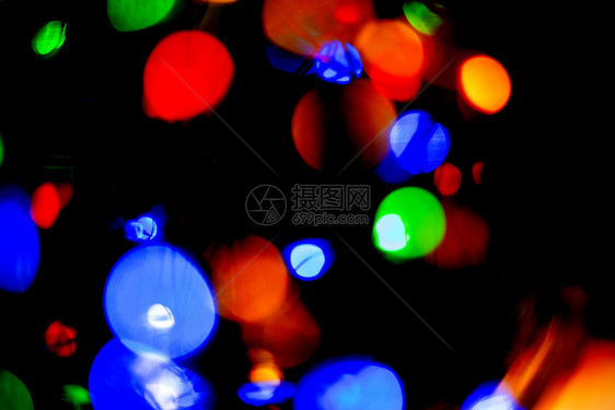 发光的散焦模糊抽象背景的图片LED光bokeh照明图片