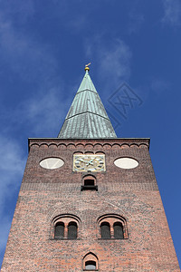 文化雕像丹麦奥胡斯大教堂砖图片