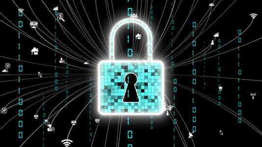 形象的黑客有远见网络安全加密技术保护数据隐私3D渲染计算机图形有远见的网络安全加密技术保护数据隐私图片
