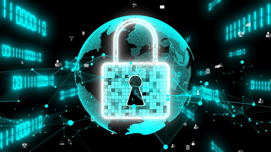 盾密码锁有远见的网络安全加密技术保护数据隐私3D渲染计算机图形有远见的网络安全加密技术保护数据隐私图片
