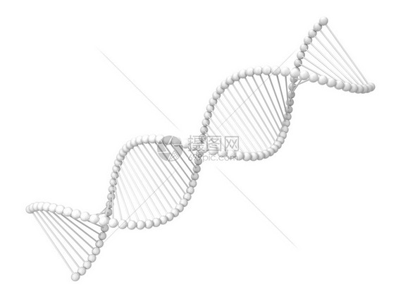 药物Dna螺旋3d插图在白色背景上孤立健康生物图片