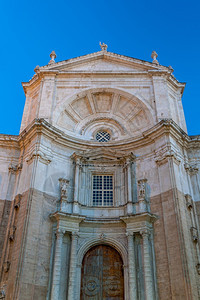 城市景观天卡迪兹大教堂古城卡迪兹大教堂新古典风格的伟大教堂图片