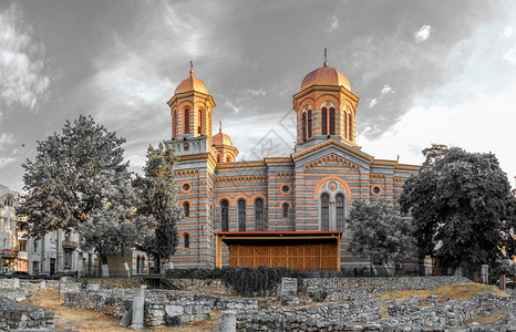 古老的康斯坦察罗马尼亚07921圣彼得和保罗大教堂在马尼亚黑海度假胜地的圣彼得和保罗大教堂在康斯坦察罗马尼亚建造图片