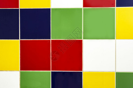 具体的混合物各种亮色方块具体细节有黄绿红蓝白彩虹设计背景纹理各种