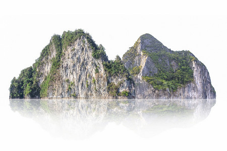 海浪草最佳热带自然岛屿山丘岩石白种背景孤立的山图片