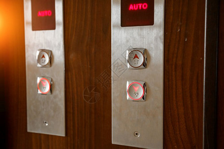 电梯调用按钮有选择焦点浅深度字段移动白色控制图片