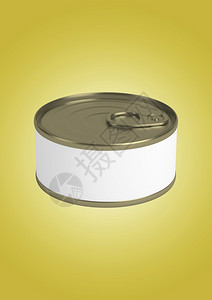 空的彩色孤立背景3d上的食物罐锡适合设计元素用于设计元素一顿饭金属图片