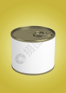 铝圆筒品牌推广彩色孤立背景3d上的食物罐锡适合设计元素用于设计元素图片