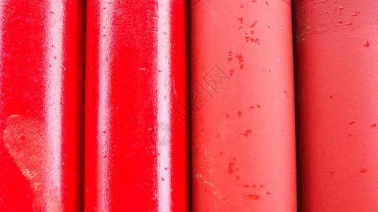 工业的新厂消防生产系统用红色涂成漆的黑钢管颜色图片