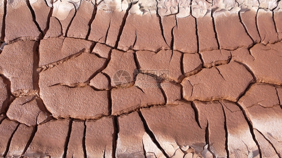 干土和裂开的近光肮脏环境泥图片