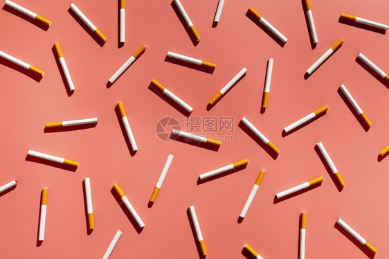 有毒的最佳顶视图香烟箭图片