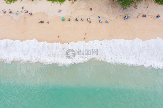 沙滩海浪和泰国普吉沙滩图片