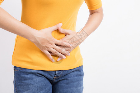 文艺复兴时期女孩白种背景有胃痛的亚洲女抽筋人们设计图片