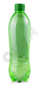 一次白底隔离可塑绿色水瓶料子空的图片