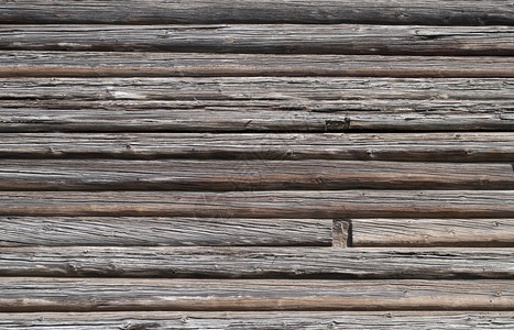 木头旧的风化日志墙碎片作为背景有用裂舱图片