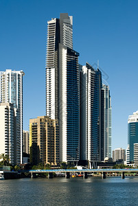 支撑河高楼公寓大澳利亚昆士兰Surfers天堂窗户图片