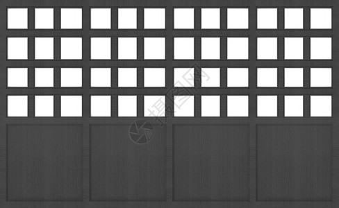 现代的框架质地3d使日本黑木门墙壁纹理设计背景图片