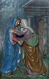 圣母玛利亚的来访艺术家庭精神图片