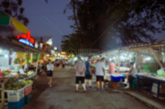 散焦抽象的用于本底使模糊节夜食品市场语气图片