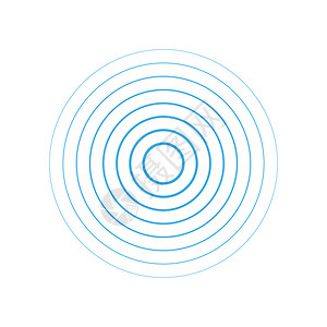 海浪无线电台信号显示矢量插图电源抽象的条图片