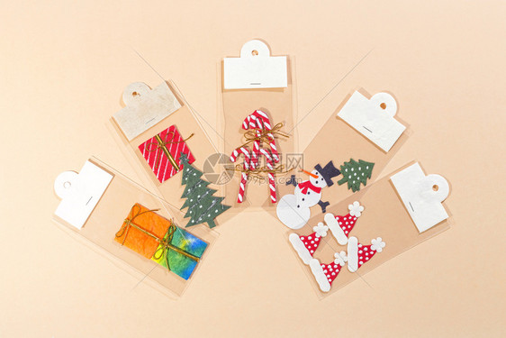 圣诞节盒子礼物装饰卡小纸清晰信封图片