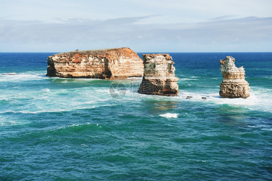 澳大利亚洋路岛屿湾沿海公园著名的岩石群澳大利亚洋路克罗波托夫支撑维多利亚图片