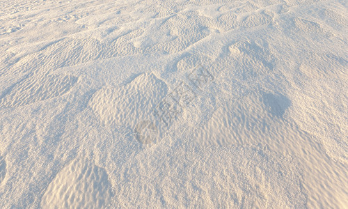 闪耀田地面积冬季的纯雪覆盖了田地面积近光照片下雪表面花闪亮的图片