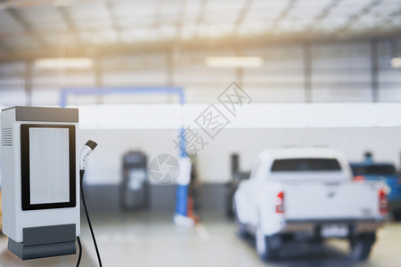 高科技工业车库EV汽充电器补给加油站今后车辆运输的费充值自由动化图片
