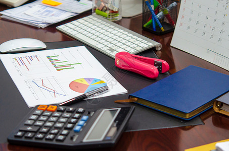工作流程商业金融会计统和分析研究概念商业金融统计经济战略图片