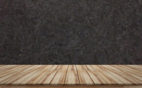 柜台空木板带有黑色粗背景纹理设计用于模拟或蒙面产品显示的空白木板棕色嘲笑图片